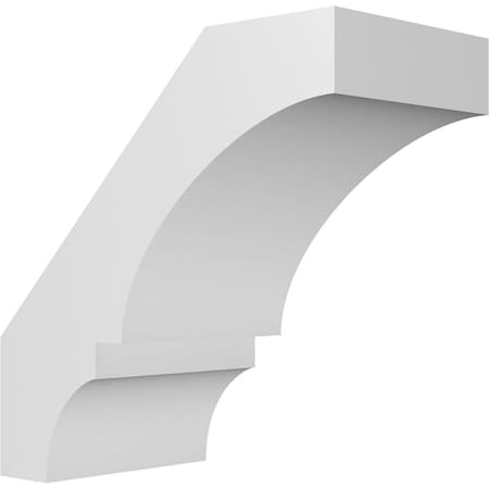 Ekena Millwork 5 1/2-in. W x 10-in. D x 10-in. H Balboa Architectural Grade PVC Knee Brace BRCP055X10X10BOA